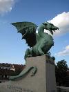 Памятник дракона в Любляне